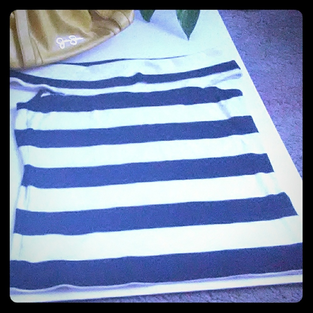 Black/White Off Shoulder Top